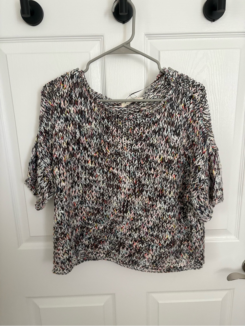 Free People Women’s Multicolor Marled Knit Sweater - Classic Crewneck